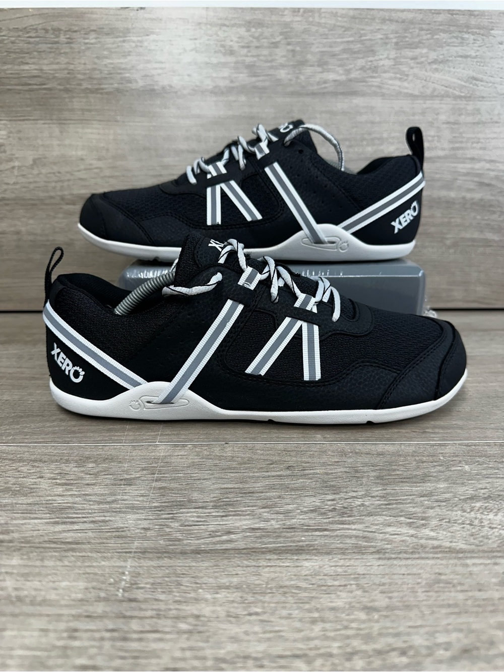 Xero Shoes Prio Barefoot Running Sneakers Women's Black Low Top Athletic - 9.5